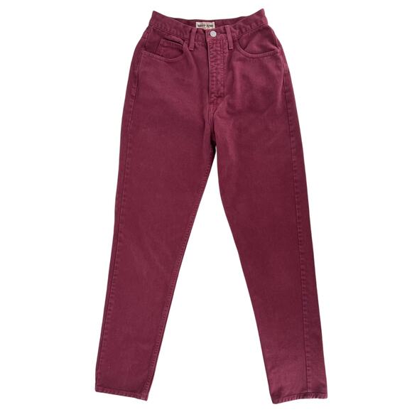90s Guess burgundy jeans 1990s vintage - Picture 2 of 7